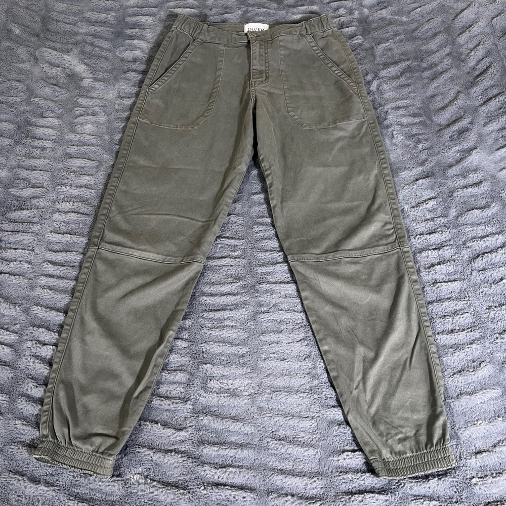 DU/ER Live Free Adventure Jogger Pants Olive‎ Green WJTS1200 Womens 27